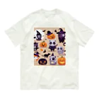 ワンダーワールド・ワンストップのたくさんのかわいいハローウィーンキャラクター④ オーガニックコットンTシャツ