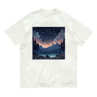 夜景ショップの満天の星空が綺麗なグッズ Organic Cotton T-Shirt