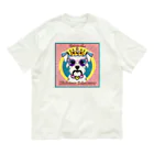 めそぽのQueen of Miniature Schnauzerのミニチュアシュナウザー オーガニックコットンTシャツ