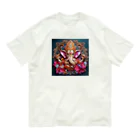 癒しのお部屋の金のガネーシャ Organic Cotton T-Shirt