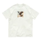 千裕アトリエ（いつもありがとう）のカラカラ (Peregrine Falcon) オーガニックコットンTシャツ