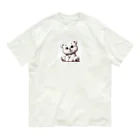 ぷにぷにのふわふわ熊さん オーガニックコットンTシャツ