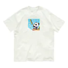 ぷにぷにのシャボン玉パンダくん Organic Cotton T-Shirt