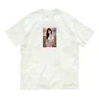 AI Lucy(ルーシー)の白い水着の彼女 オーガニックコットンTシャツ