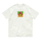 pepe55の青森　 "津軽のりんごガードロボット" オーガニックコットンTシャツ