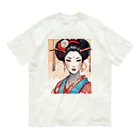 wawomotsuのJapanese Courtesan Bloom Tee ”Geisha” オーガニックコットンTシャツ