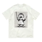 ワンダーワールド・ワンストップの和服を着たハリネズミ Organic Cotton T-Shirt