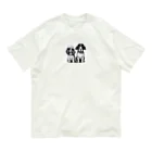 動物夫婦イラスト屋さんの帽子を被った犬夫婦 Organic Cotton T-Shirt