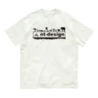 nt-designの『nt-design』ロゴ オーガニックコットンTシャツ