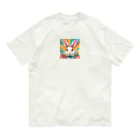 YOO1978の(*≧3≦)ウサギのグッズ オーガニックコットンTシャツ