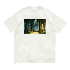 卯月なのかのGreen Green Journey　〜陽光に照らされた新緑の旅〜　No.3 「侵食された栄華」 Organic Cotton T-Shirt