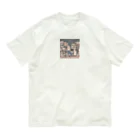 mofu mofu309のノドに何か オーガニックコットンTシャツ