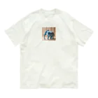 Hamatsukiの象（折り紙風アート） Organic Cotton T-Shirt