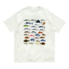 猫と釣り人のSaltwater fish_2W オーガニックコットンTシャツ