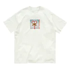 千裕アトリエ（いつもありがとう）のキャンディケイン（Candy Cane） オーガニックコットンTシャツ