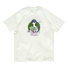 chicodeza by suzuriのカエル好きな女の子 Organic Cotton T-Shirt