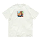 koba777のドット絵スナドリネコ Organic Cotton T-Shirt