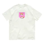 Officefaceのリボン猫ちゃん オーガニックコットンTシャツ