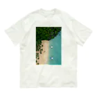 hir00の上空からのビーチ写真 Organic Cotton T-Shirt