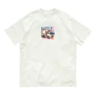 choromaruのコンクリートミキサー車 オーガニックコットンTシャツ