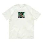 kumateruのクールビューティーグリーン Organic Cotton T-Shirt