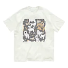 pinetreeの秋田犬３ オーガニックコットンTシャツ