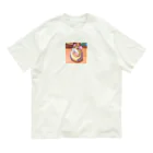 かわいいキャラクターのちょーかわいいハムスターイラストグッズ オーガニックコットンTシャツ