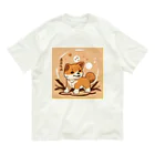 dcgnori／ワンコ画像の柴犬、縄文☆彡古代くん Organic Cotton T-Shirt