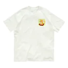 ネコの細道は紅葉色の和ねこ(和柄ver.) Organic Cotton T-Shirt