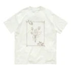 りゅみshopのワイヤーアート風フラワー Organic Cotton T-Shirt