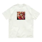 Echeveria_Masterの華やかなエケベリア オーガニックコットンTシャツ