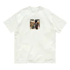 カルビーより湖池屋派の休日のアフごり君 Organic Cotton T-Shirt