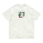 FortuneRiserのふわにゃんこ オーガニックコットンTシャツ