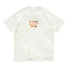 ZUZUKAMAのゆるくてかわいい動物の群れ Organic Cotton T-Shirt