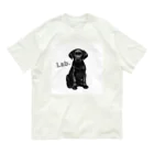 Labradorの黒Lab.グッズ オーガニックコットンTシャツ