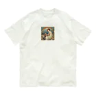 nico-cafe-yururiのけだるげナマケモノと儚げな佳代 Organic Cotton T-Shirt