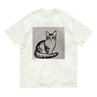 discwの猫ちゃん オーガニックコットンTシャツ