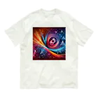 niko&PANDA shopのリーマン予想のイラスト オーガニックコットンTシャツ