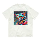 629_CAT_ARTのカラフルメカキャット Organic Cotton T-Shirt