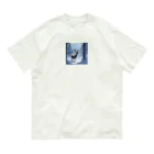 うねうねキャッチのクリスマスのトナカイ Organic Cotton T-Shirt