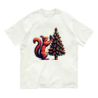 niko&PANDA shopのリスのクリスマス Organic Cotton T-Shirt