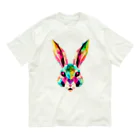 こもれびのカラフルなウサギ Organic Cotton T-Shirt