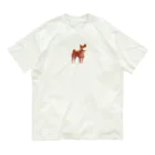 花子の庭のたそがれ柴犬 Organic Cotton T-Shirt