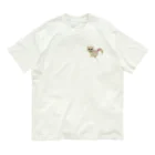 FOYOLIの白い犬 Organic Cotton T-Shirt