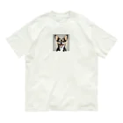 machakooのスマイルチワワ オーガニックコットンTシャツ