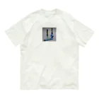 No Fishing No Life のガラスパイプ2 オーガニックコットンTシャツ