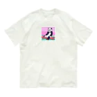 yacco-のお店のある日のぱんだ Organic Cotton T-Shirt