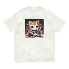 acisoneartの猫のメイクアップアーティスト オーガニックコットンTシャツ