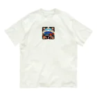 Nihon-Zeppinの全体運‐富士山ドット絵 オーガニックコットンTシャツ