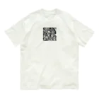 raio-nのモダン和風シマウマ Organic Cotton T-Shirt